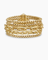 Multi Row Chain Bracelet in 18K Yellow Gold, 29mm